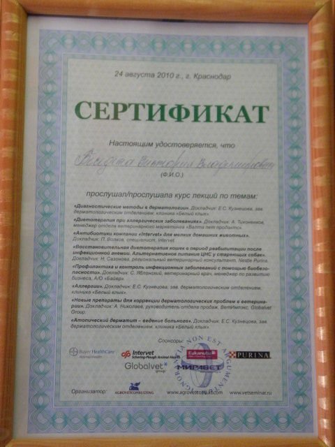 Документ или сертификат