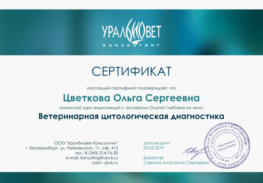 Документ или сертификат