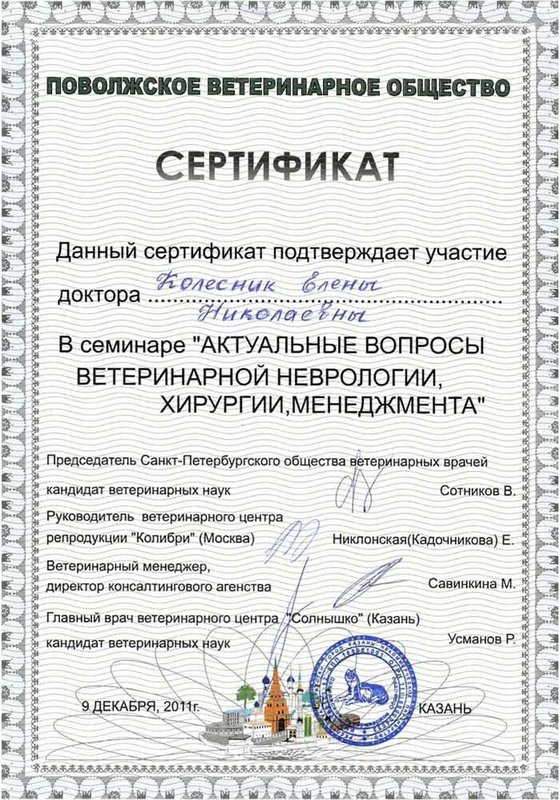 Документ или сертификат