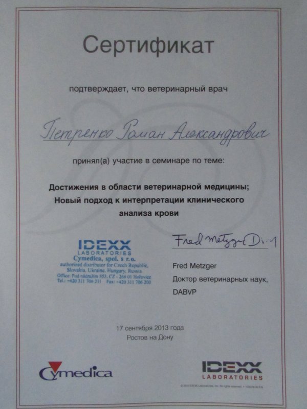Документ или сертификат