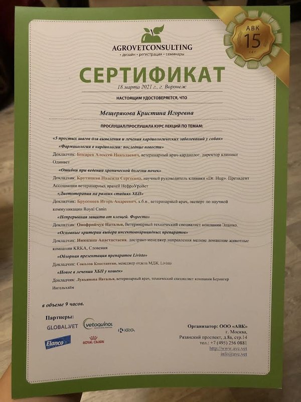 Документ или сертификат