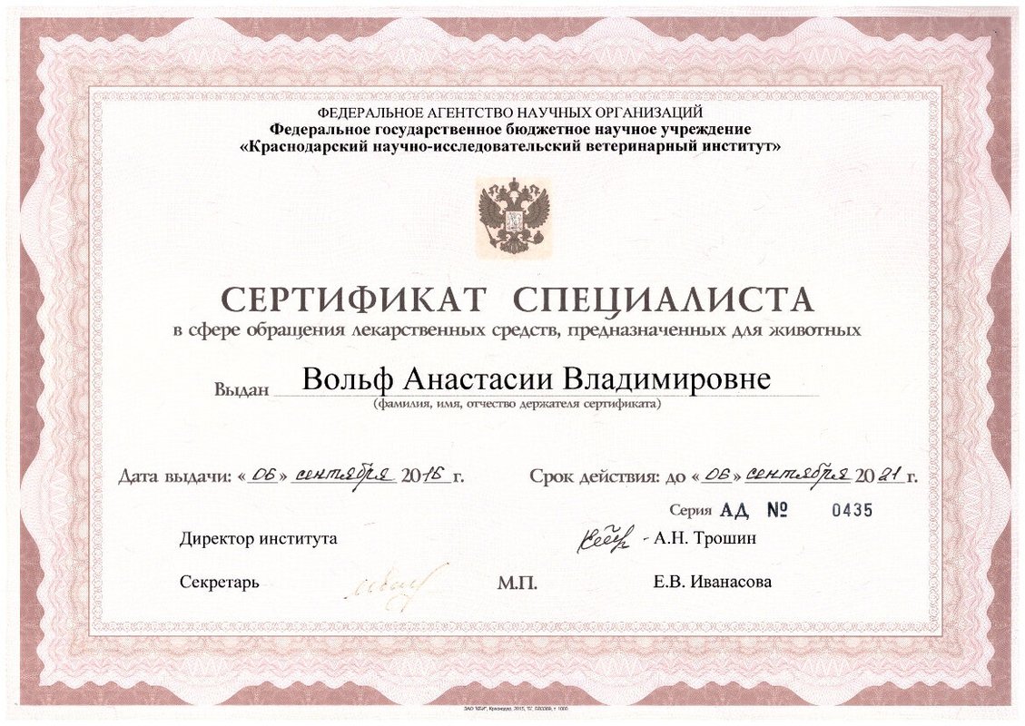 Документ или сертификат