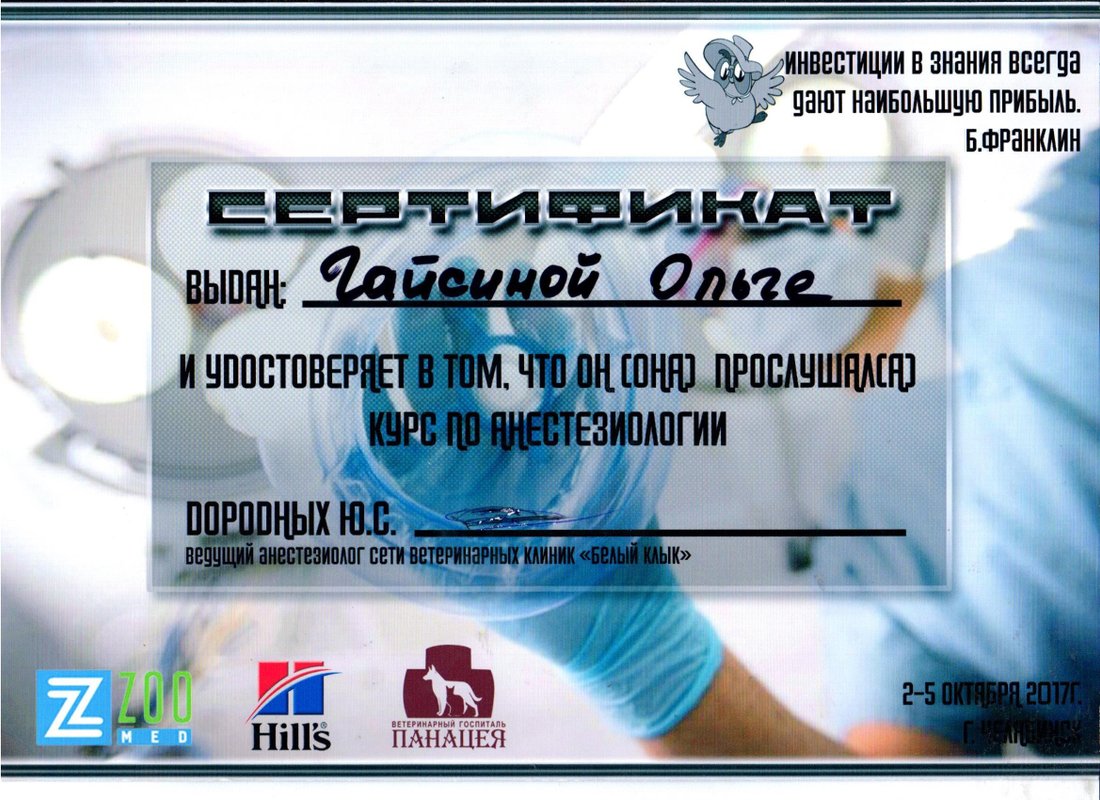 Документ или сертификат