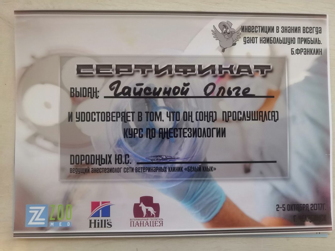 Документ или сертификат
