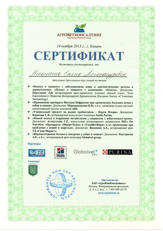 Документ или сертификат