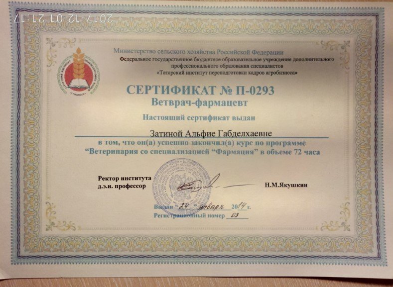 Документ или сертификат
