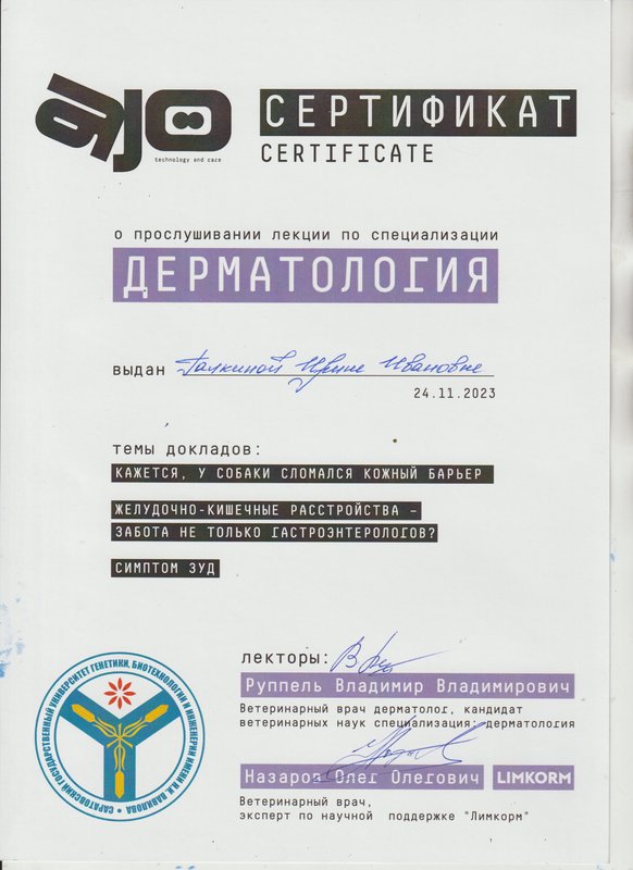 Документ или сертификат