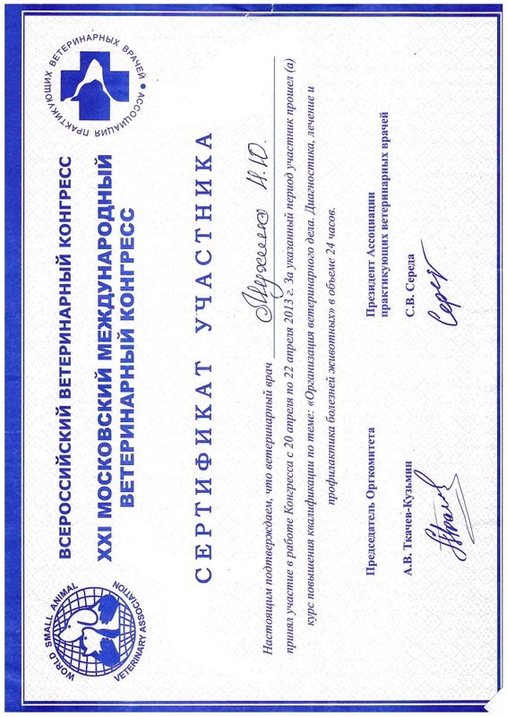 Документ или сертификат