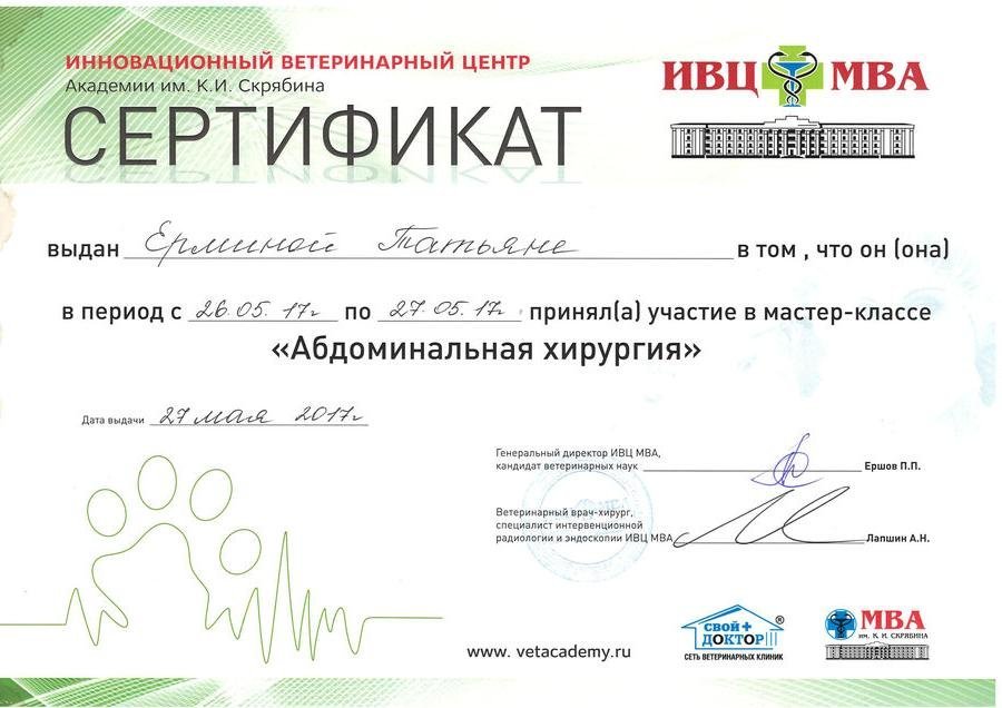 Документ или сертификат