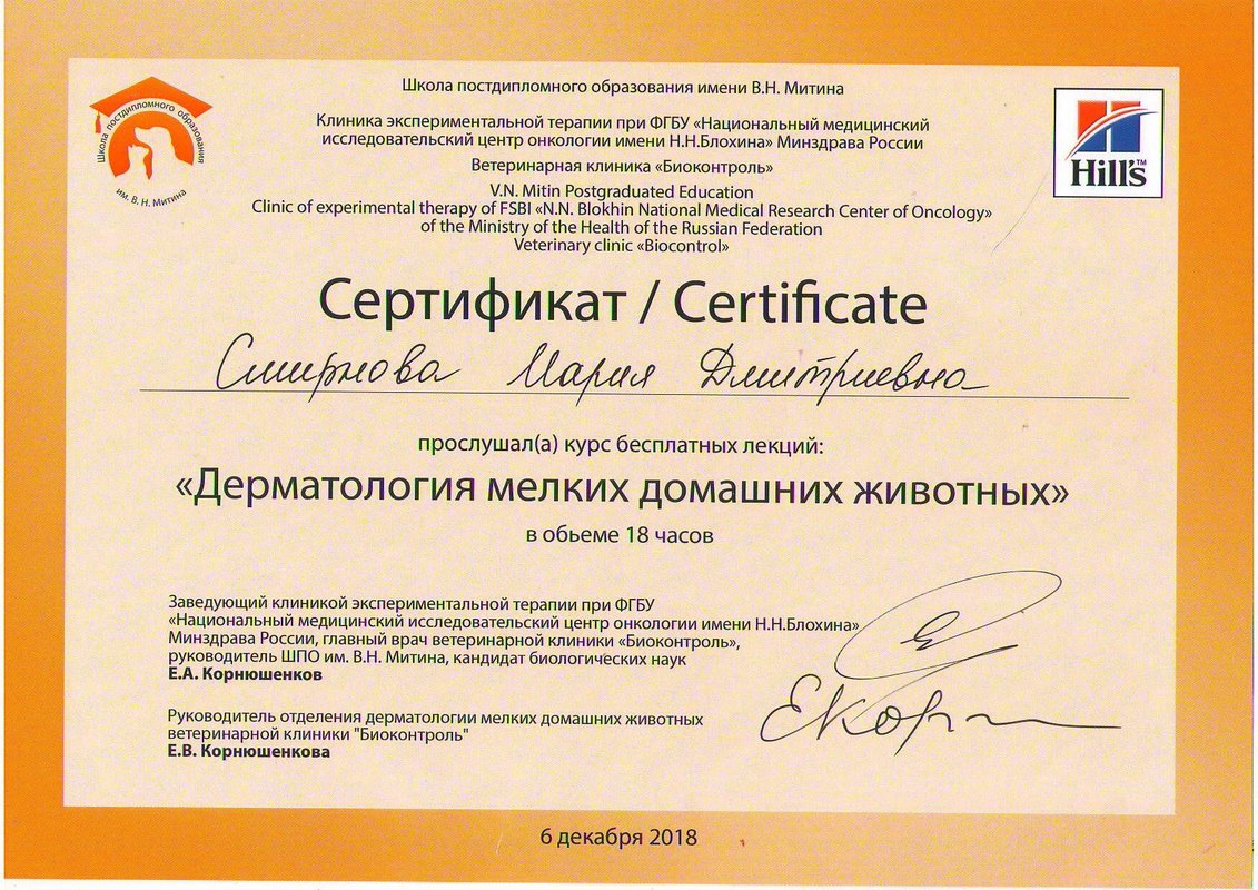Документ или сертификат
