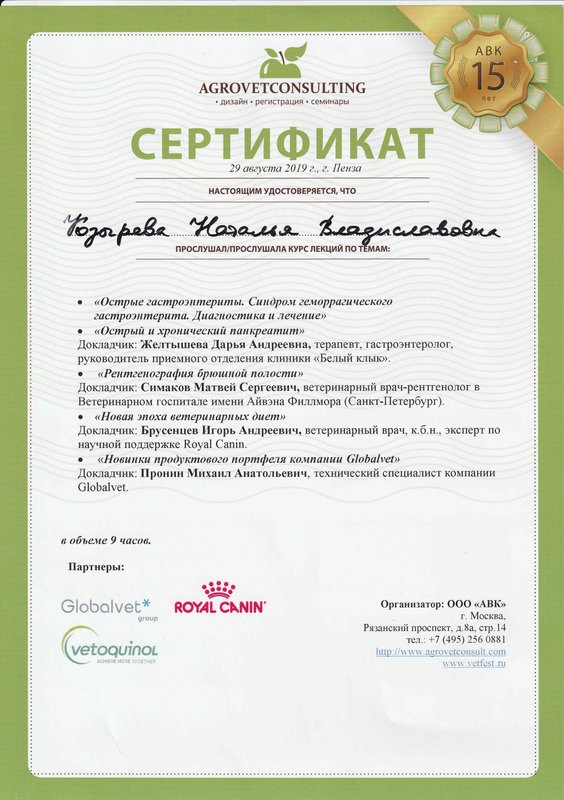 Документ или сертификат