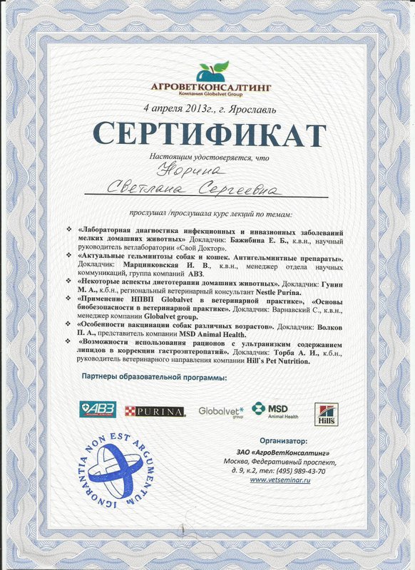 Документ или сертификат