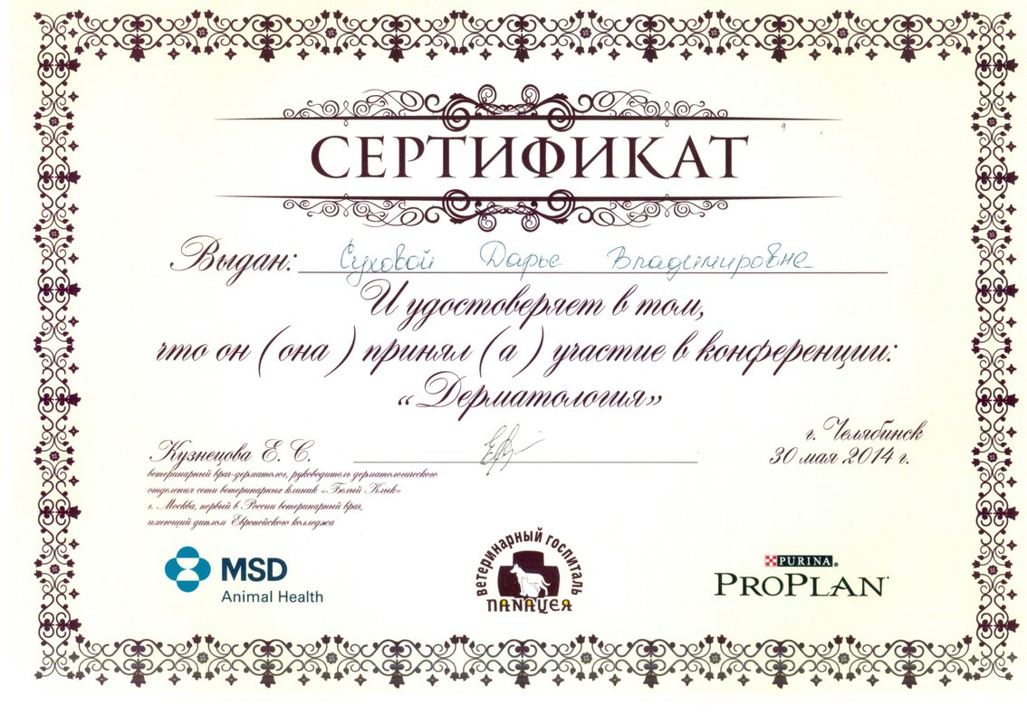 Документ или сертификат