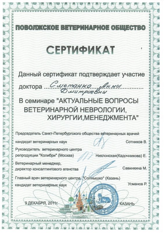 Документ или сертификат
