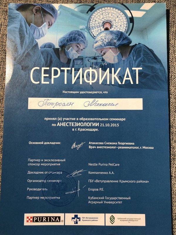 Документ или сертификат