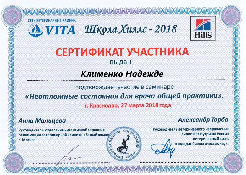 Документ или сертификат