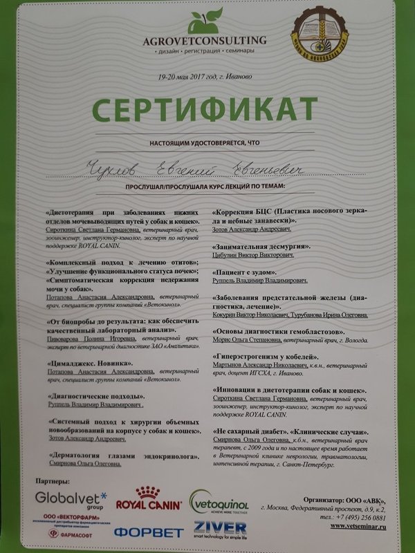 Документ или сертификат
