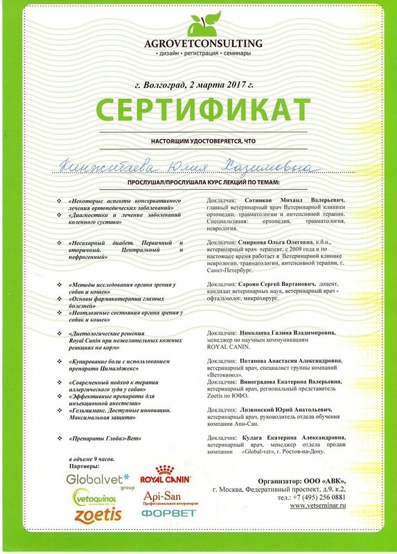 Документ или сертификат