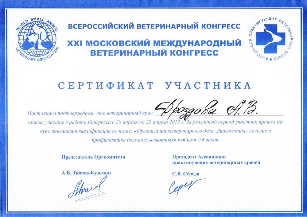 Документ или сертификат