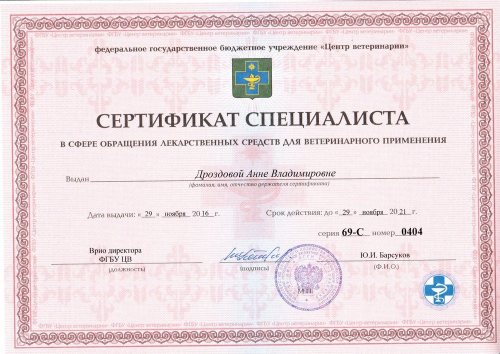 Документ или сертификат