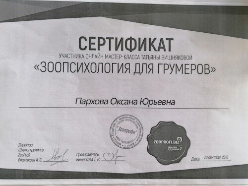 Документ или сертификат