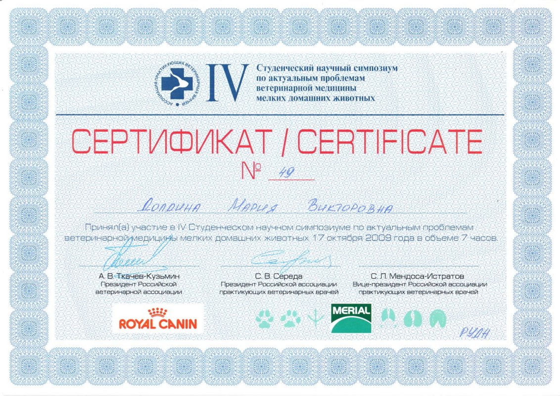 Документ или сертификат