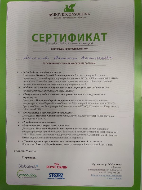 Документ или сертификат