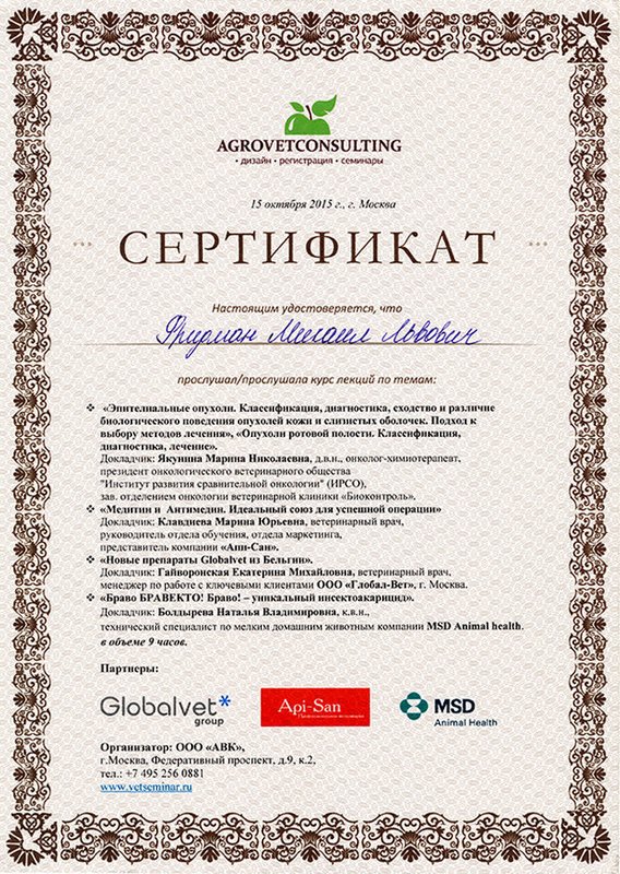 Документ или сертификат