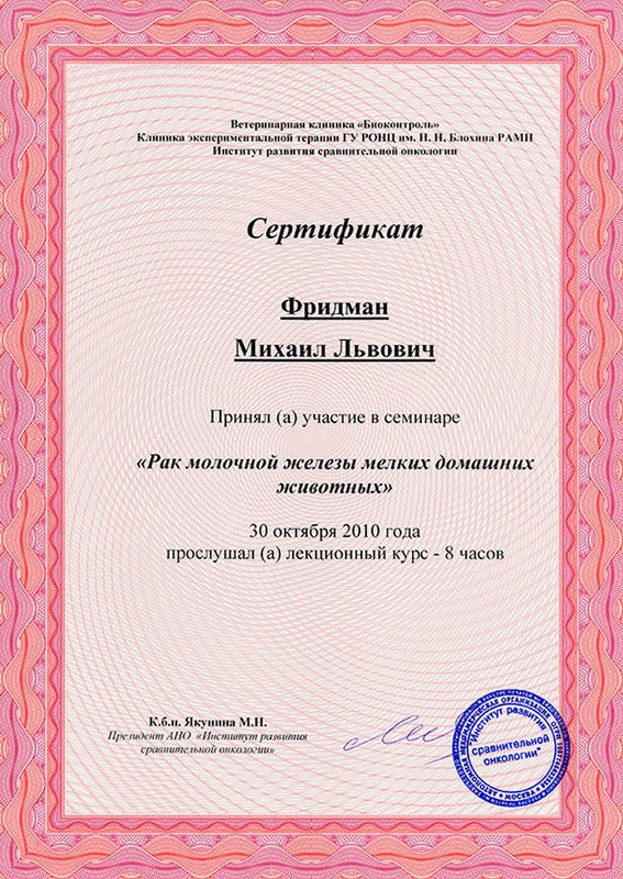 Документ или сертификат