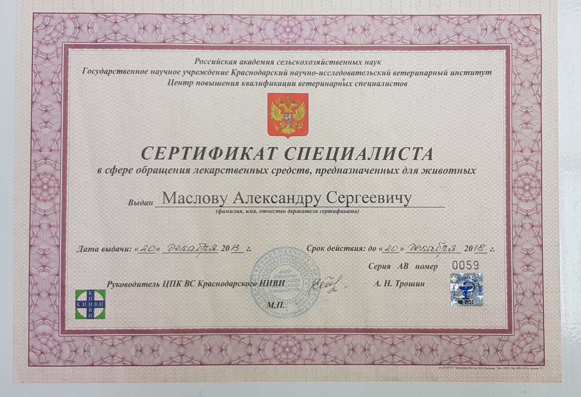Документ или сертификат
