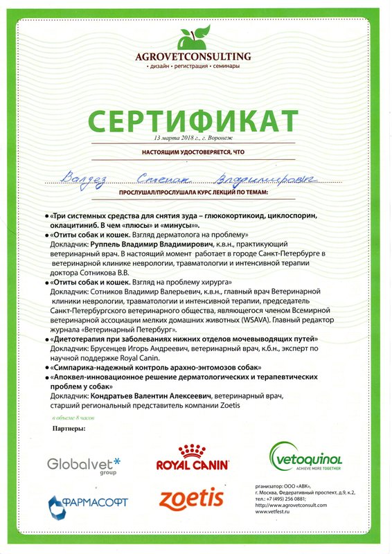 Документ или сертификат