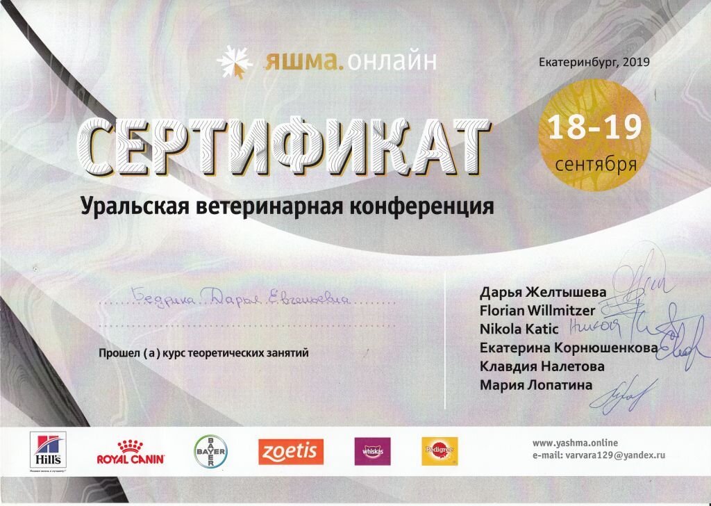 Документ или сертификат