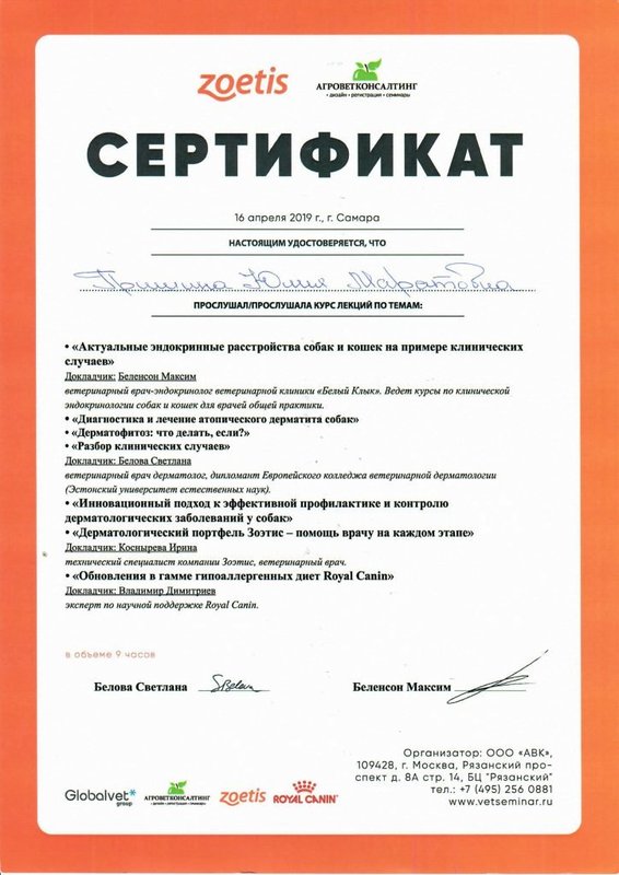 Документ или сертификат