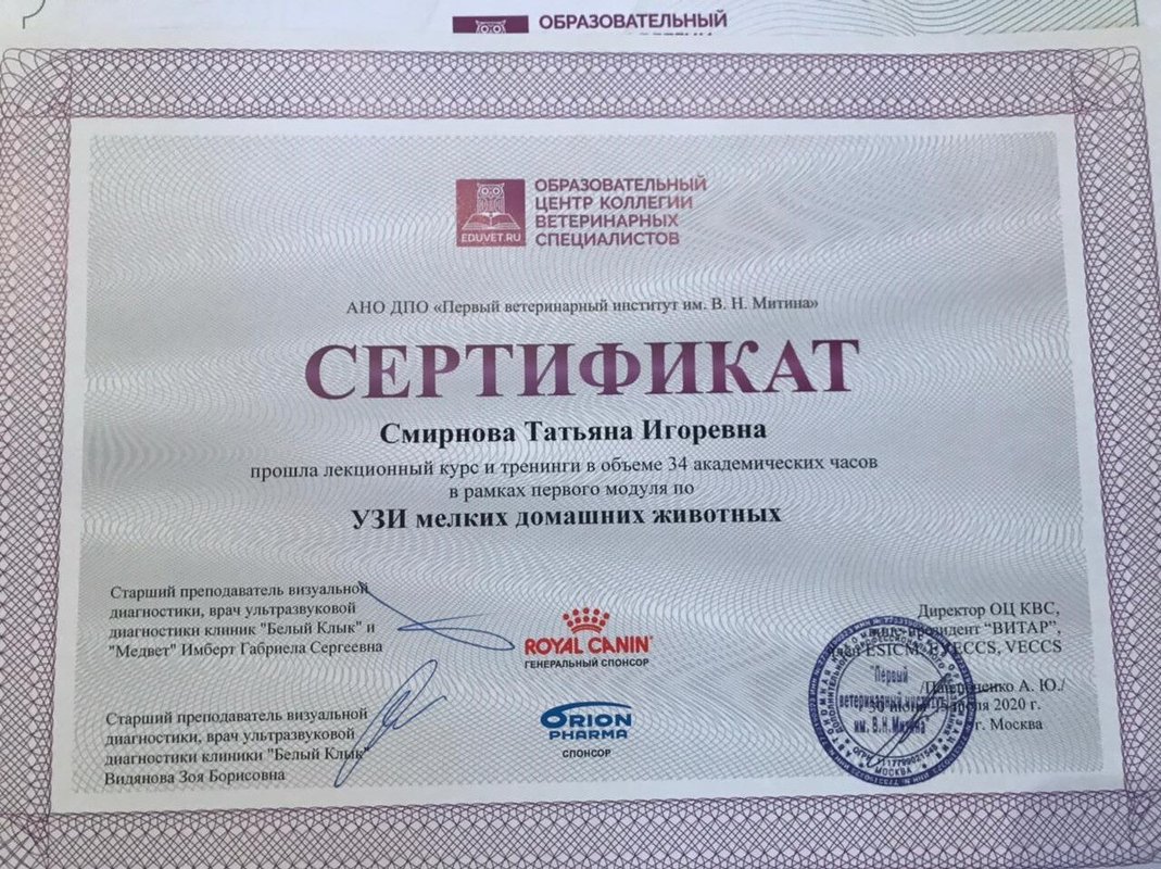 Документ или сертификат