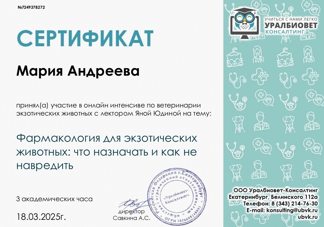 Документ или сертификат