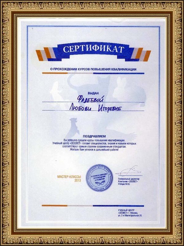 Документ или сертификат