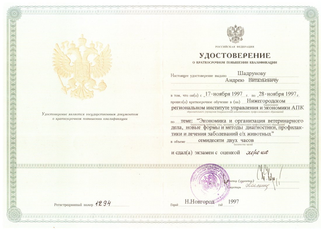 Документ или сертификат