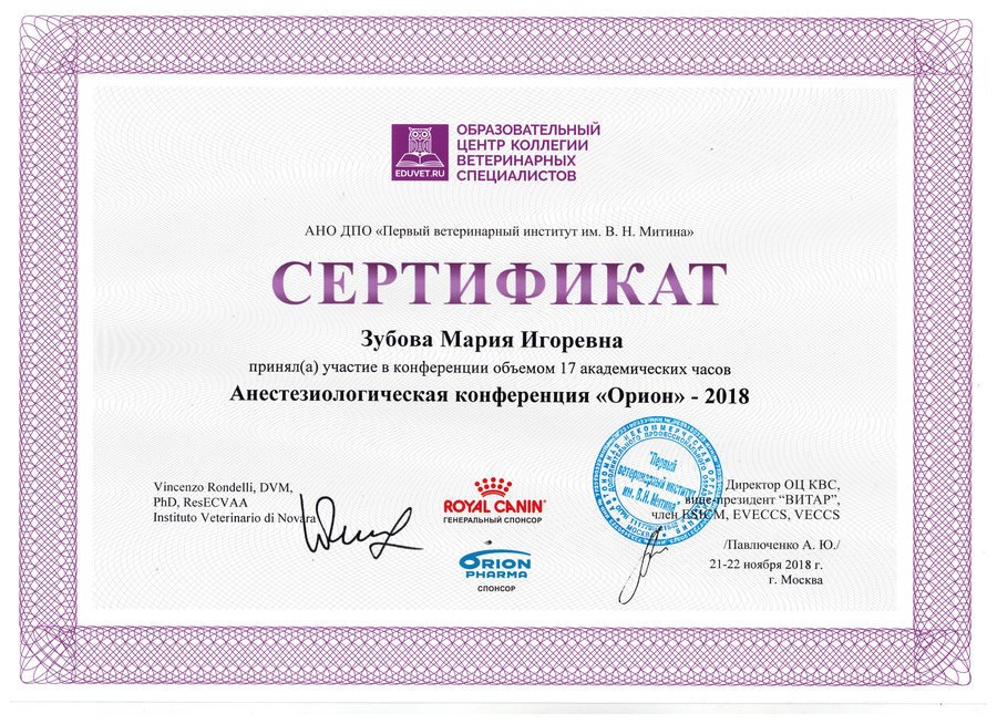 Документ или сертификат
