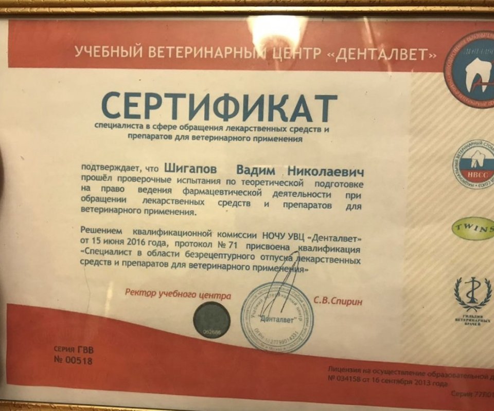 Документ или сертификат