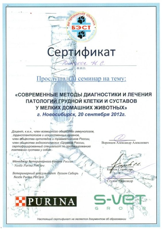 Документ или сертификат