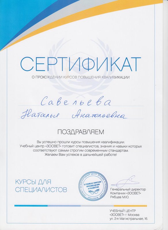 Документ или сертификат