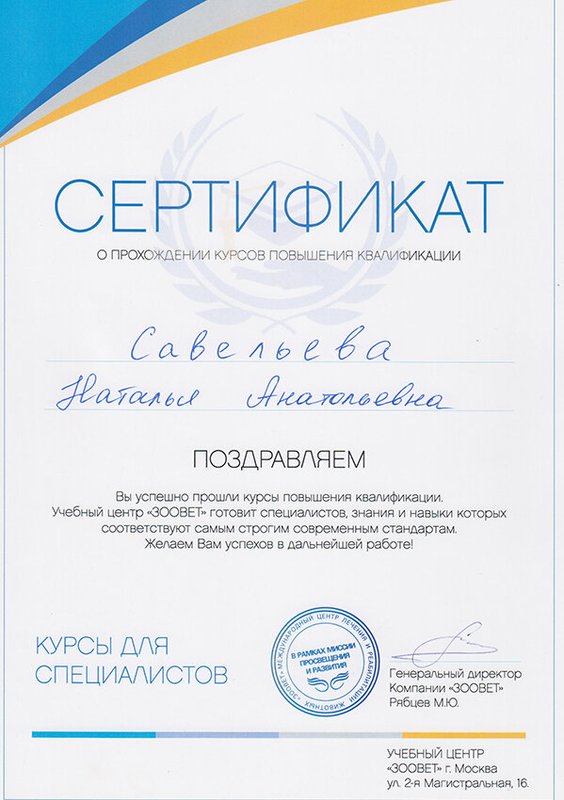 Документ или сертификат