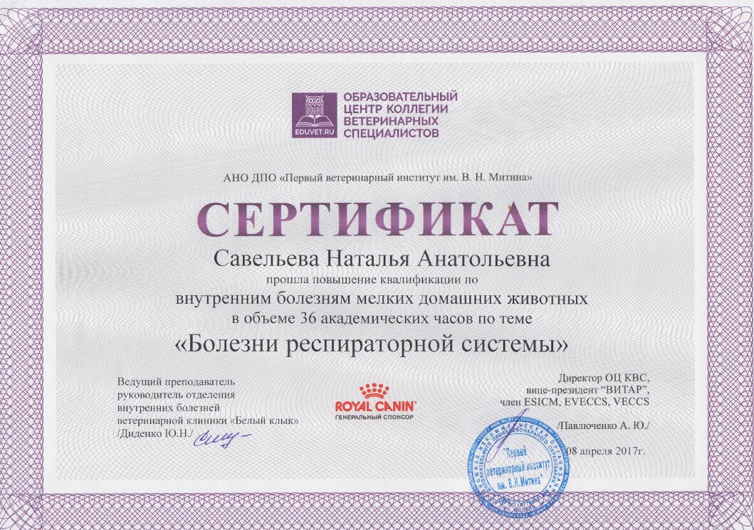 Документ или сертификат