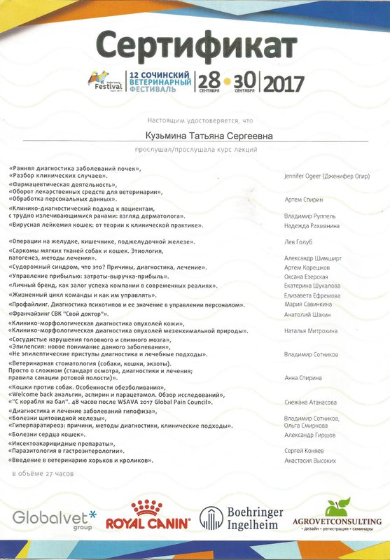 Документ или сертификат