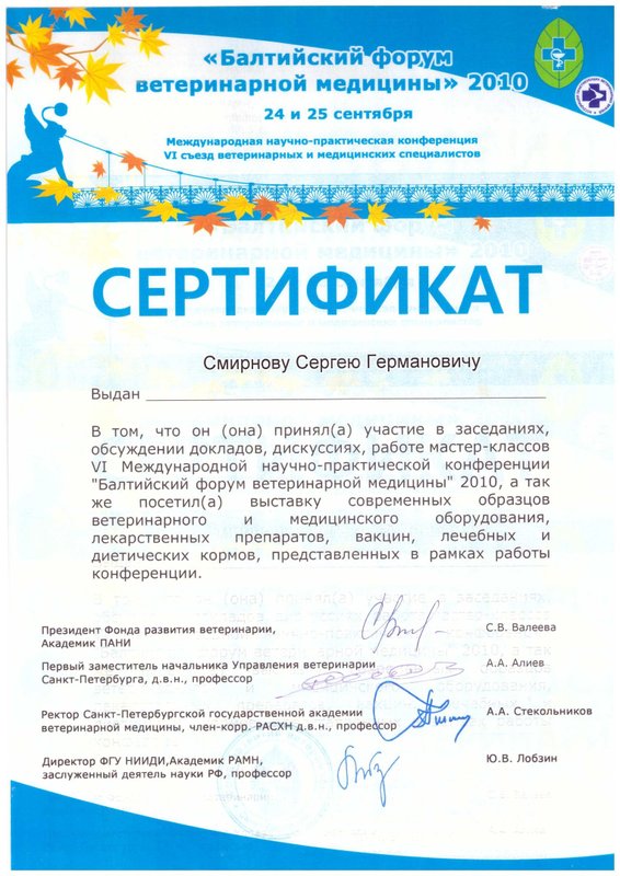 Документ или сертификат