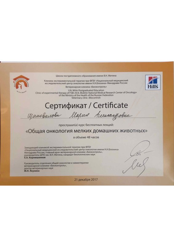 Документ или сертификат