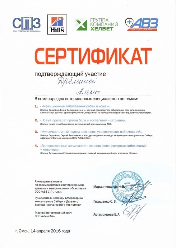 Документ или сертификат