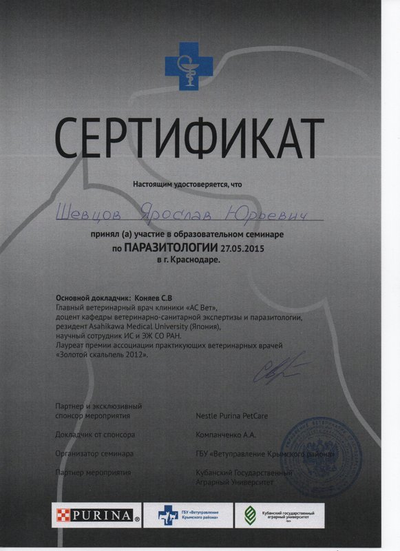 Документ или сертификат