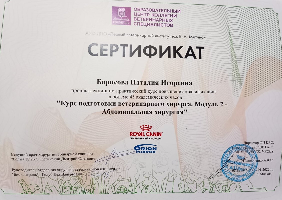 Документ или сертификат