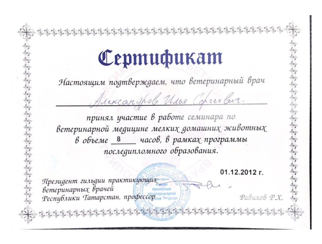 Документ или сертификат